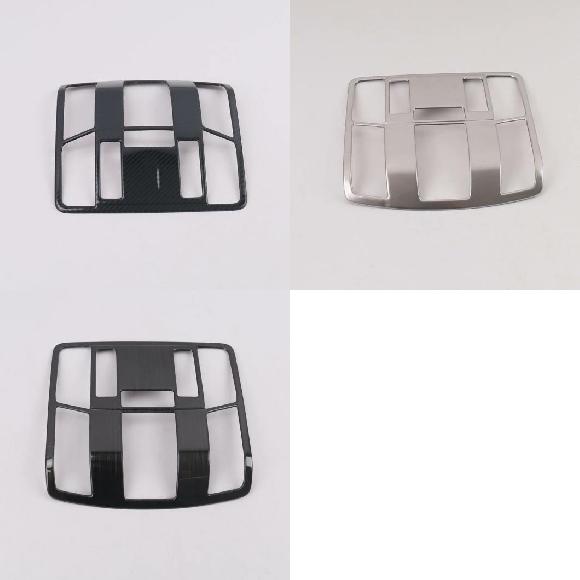 適用: 三菱 エクリプス クロス 2017-2019 2020 フロント+リア リード ライト フレーム トリム カバー インテリア フロント カーボンファイバー～フロント ブラック AL-MM-2897 AL Interior parts for cars