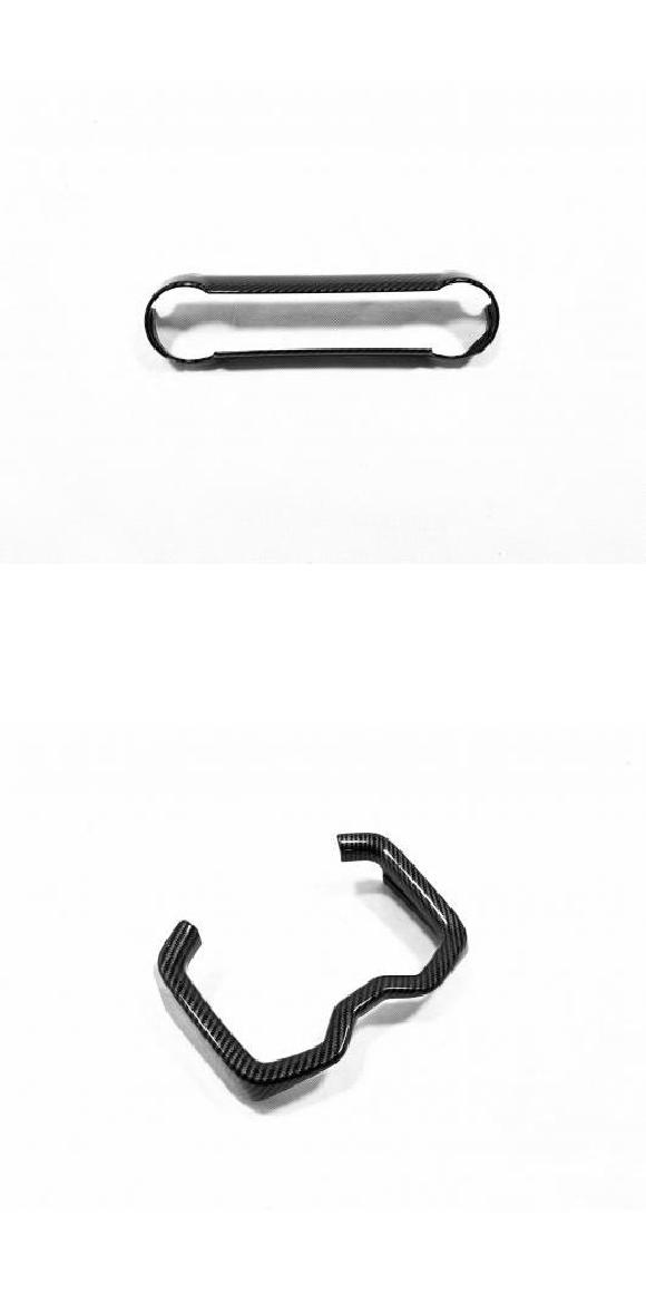 適用: トヨタ RAV4 2019 2020 カーボンファイバー インテリア インストルメント コンソール ギア ドリンクホルダー エアコン スイッチ ボタン・ドリンクホルダー フレーム1 AL-MM-3043 AL Exterior parts for cars