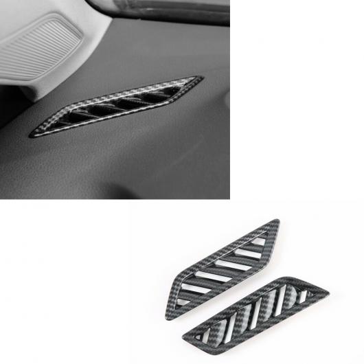 適用: フォルクスワーゲン/VOLKSWAGEN VW ゴルフ 8 MK8 R 2021 2022 カーボンファイバー インテリア アクセサリー フロント アッパー エアコン 吹き出し口 カバー トリム AL-MM-3282 AL Interior parts for cars