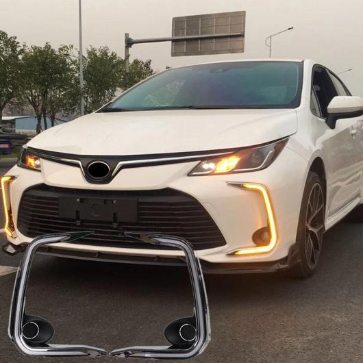 LED デイタイムランニングライト ABS 12V DRL ウインカー フォグランプ 装飾 適用: トヨタ カローラ 2019 アクセサリー AL-MM-4835 AL Car light