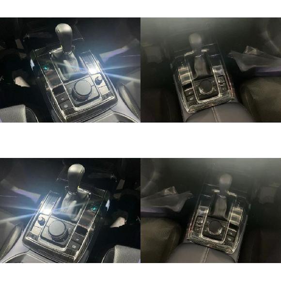 適用: マツダ CX-30 DM 2019-2021 ステンレス スチール ギア シフト パネル センター コンソール カバー トリム フレーム ステッカー 左ハンドル車・右ハンドル車 AL-KK-0800 AL Interior parts for cars