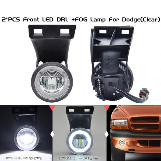 HALO リング LED フォグ DRL デイタイム ライト ランプ 適用: 1994-2001 ダッジ・ラム 1500 2500 3500 AL-MM-5703 AL Car light