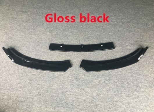 3ピース フロント リップ スポイラー エプロン 適用: ジャガー/JAGUAR XE 2017-2018 ABS 光沢ブラック ヘッド バンパー チン シャベル ガード スタイリング ピアノブラック AL-NN-0622 AL Exterior parts for cars