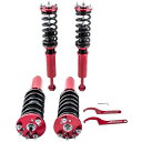 4ピース サスペンション ショック ストラット コイルオーバー 適用: ホンダ アコード 03-07 アキュラ/ACURA 2004-2008 ADJ. 高さ AL-NN-3089 AL Car parts(2)