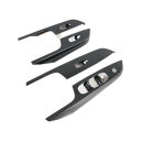 適用: 日産 ナバラ NP300 2016-2021 カーボン ファイバー ウインドウ ガラス リフト スイッチ ボタン パネル カバー トリム ステッカー ア...