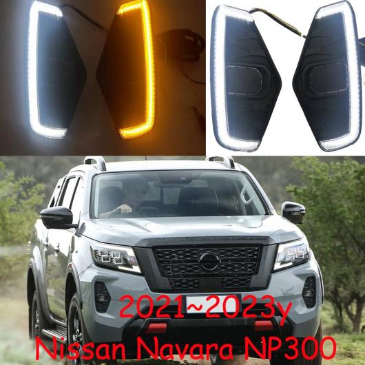バンパー ヘッドライト 適用: 日産 ナバラ NP300 デイタイム ライト 2021-2023 DRL LED ヘッドランプ フォグ ホワイト イエロー 日産 ナバラ NP300 LED 2021-2023 AL-OO-0214 AL Car light
