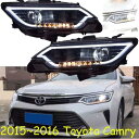 2ピース 適用: カムリ 2014 2015 2016 V55 テールライト DRL BI キセノン レンズ ハイ ロー ビーム HID キセノン ヘッドライト トヨタ カムリ 2015-2016 ヘッドライトバルブなし AL-OO-0356 AL Car light(2)