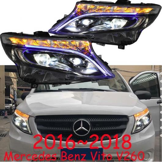 ビデオ ディスプレイ 2ピース バンパー ランプ 適用: ヴィト ヘッドライト 2016 2017 2018 ライト LED ..