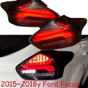 ビデオ 2ピース ヘッド ランプ 適用: フォーカス ヘッドライト 2012-2014/2015-2018 DRL テールライト 2012~テールライト2015 レッド フォード フォーカス LED AL-OO-0529 AL Car light(2)