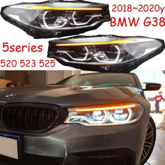 2018-2020 バンパー ヘッド ライト 適用: BMW G38 ヘッドライト 5シリーズ 520 525 523 LED ランプ ヘ..