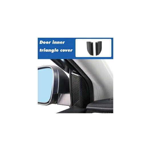 適用: トヨタ ハイランダー クルーガー U50 2014-2019 カーボンファイバー調 インテリア 装飾 カバー ステッカー ABS アクセサリー ドア インナー トライアングル AL-OO-4747 AL Car parts