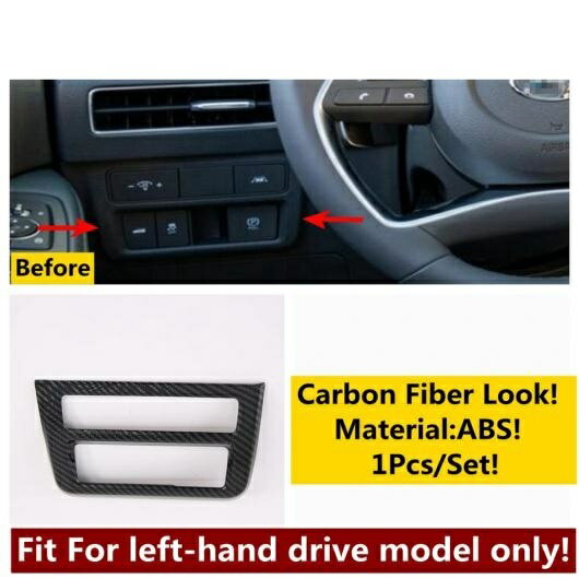 ヘッド ライト ランプ ウインドウ リフト ボタン エア AC 吹き出し口 パネル カバー トリム 適用: ヒュンダイ/現代/HYUNDAI ソナタ DN8 2020-2022 ABS カーボンファイバー アクセサリー タイプB AL-OO-4988 AL Interior parts for cars