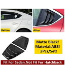 リア ウインドウ トライアングル シャッター インテリア パネル フレーム カバー トリム 適用: MAZDA3 セダン 2014-2018 プラスチック アクセサリー エクステリア キット マットブラック AL-OO-5055 AL Exterior parts for cars