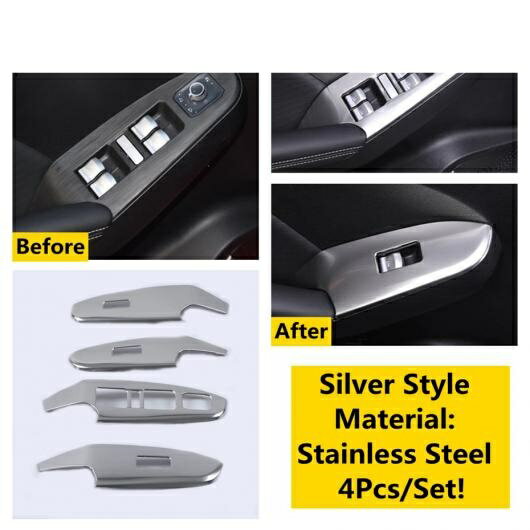 シルバー ステンレス スチール アクセサリー 適用: ハヴァル JOLION 2021 2022 センター コントロール ストリップ エア AC 吹き出し口 ギア パネル ウインドウ リフト カバー トリム タイプA AL-OO-5089 AL Interior parts for cars