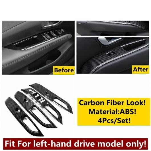 適用: ヒュンダイ/現代/HYUNDAI ツーソン NX4 2021 2022 ギア パネル ハンドル ボウル カップホルダー AC 通気口 カバー キット トリム ABS カーボンファイバー アクセサリー タイプB AL-OO-5096 AL Interior parts for cars