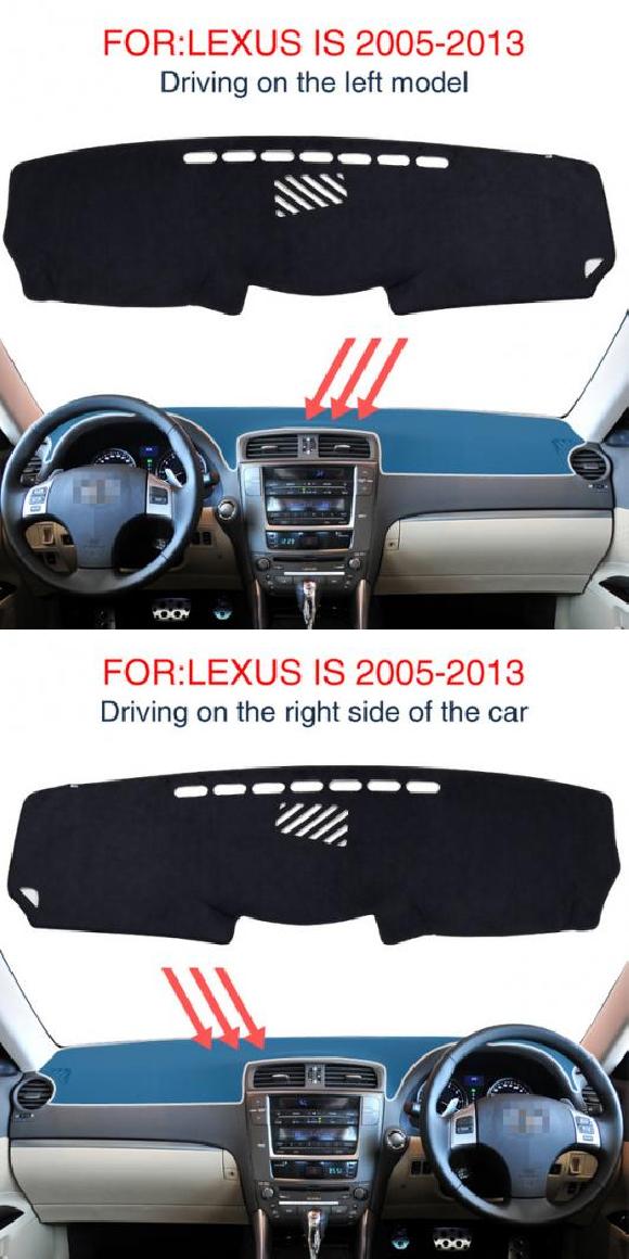楽天オートパーツエージェンシー2号店ダッシュ マット 適用: レクサス IS250 IS300H IS350D 2005-2013 アクセサリー ダッシュマット 保護 カーペット 左ハンドル用 IS 05-13 マット・右ハンドル用 IS 05-13 マット AL-OO-5643 AL Interior parts for cars