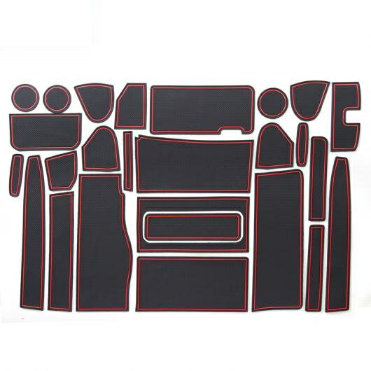 ゲート スロット パッド 適用: 日産 セレナ C26 2010-2016 インテリア アクセサリー マット カップホルダー ドア 隙間 セレナ C26 レッド～セレナ C26 ブラック AL-OO-5845 AL Car parts