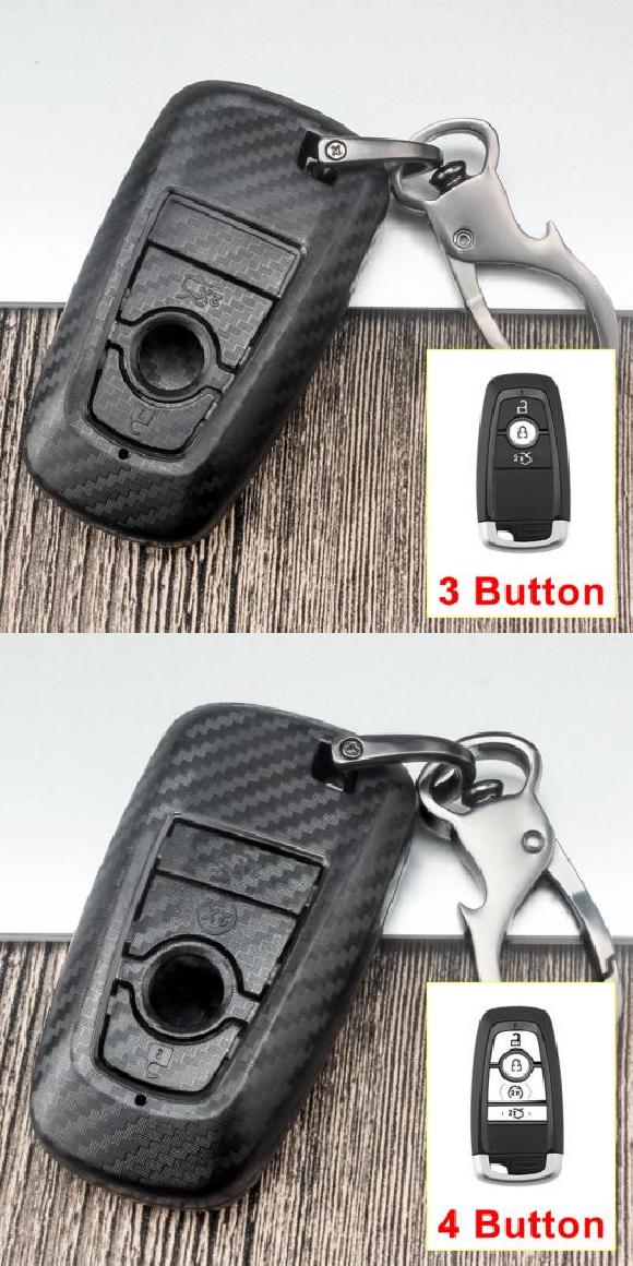 キーケース カバー 適用: フォード/FORD フュージョン マスタング エクスプローラー ラプター F-150 F-250 F-350 リンカーン/LINCOLN モンデオ フィエスタ 3ボタン・4ボタン AL-OO-6596 AL Interior parts cars