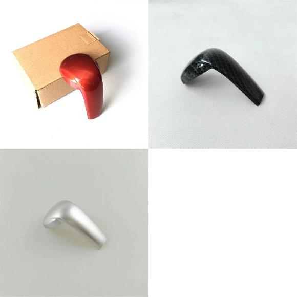 ABS レッド/マット/カーボン ファイバー インテリア アクセサリー ギア シフト ノブ 装飾 カバー トリム 1ピース 適用: マツダ CX5 CX-5 2017 2018 2019 ブラック～シルバー AL-OO-7147 AL Interior parts for cars