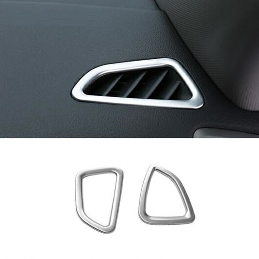 適用: ヒュンダイ/現代/HYUNDAI ツーソン 2015 2016 2017 2018 フロント スモール 通気口 装飾 カバー トリム ABS マット アクセサリー 2ピース AL-OO-7478 AL Interior parts for cars