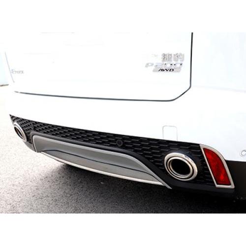 ステンレス スチール リア バンパー リップ トリム カバー 適用: ジャガー/JAGUAR E-ペース Eペース 2018-2019 シルバー AL-OO-7713 AL Exterior parts for cars