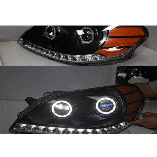 適用: トヨタ マーク II GX110 LED ヘッドライト ブラック ハウジング 2003-2007 ハロゲン ヘッドライト AL-OO-8361 AL