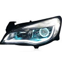 LED ヘッドライト 適用: ビュイック/BUICK エクセル LED ヘッドライト エクセル ヘッド ランプ エンジェル アイ LED フロント ライト バイキセノン レンズ キセノン H LED 6000K AL-OO-8389 AL