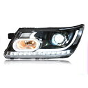 適用: ダッジ/DODGE JCUV ジャーニー 2009-2017 LED ヘッドライト フィアット/FIAT フリーモント LED DRL HID エンジェル アイ バイキセノン ビーム アクセサリー ロー ビームバルブなし AL-OO-8451 AL