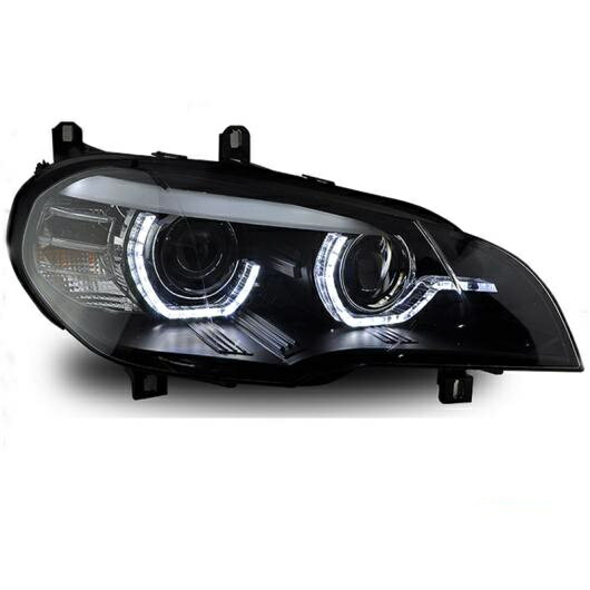適用: BMW X5 E70 LED ヘッド ライト ヘッド ランプ アセンブリ 2007-2011 DRL+ウインカー+ブレーキ+リバース ロー ビームバルブなし～LED バルブ イン ロー ビーム AL-OO-8503 AL