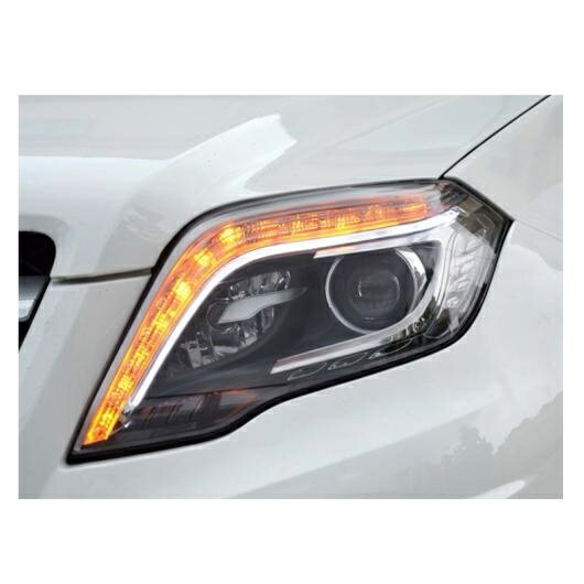 ヘッド ライト 適用: メルセデス・ベンツ GLK-クラス ヘッドライト 2012-2015 ダブル ビーム レンズ プロジェクター キセノン HID ヘッド ランプ LED DRL LED ロー ハイ AL-OO-8515 AL