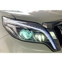 適用: トヨタ 2015-2017 プラド LED ヘッドライト LED DRL HID ヘッド ランプ エンジェル アイ バイキセノン ダブル ビーム ヘッドライト アクセサリー ロー ビームバルブなし AL-OO-8525 AL