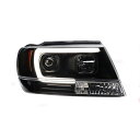 ヘッド ランプ ケース 適用: ジープ/JEEP グランド チェロキー/CHEROKEE LED ヘッドライト 1999-2004 LED ヘッドライト H7 D2H HID エンジェル アイ バイキセノン BE バルブなし AL-OO-8538 AL