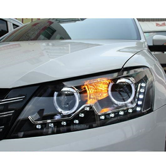 適用: VW フォルクスワーゲン/VOLKSWAGEN パサート B7 LED ヘッドライト 2011-2015 LED ヘッドライト DRL バイキセノン レンズ ハイ ロー ビーム フロント ヘッドランプ 4300K～8000K AL-OO-8616 AL Car light
