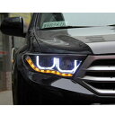 適用: トヨタ ハイランダー 2012-2014 ヘッドライト LED ヘッドライト DRL レンズ ダブル ビーム HID キセノン 4300K～8000K AL-OO-8696 AL Car light