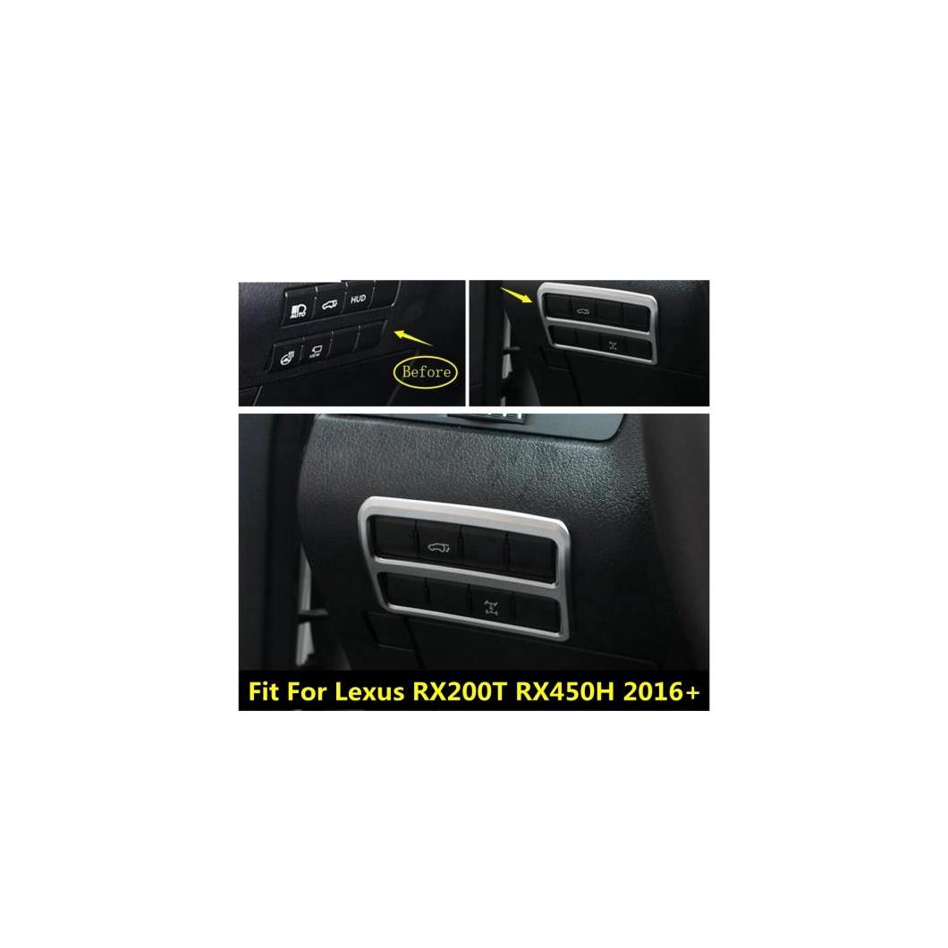 ABS アクセサリー 適用: レクサス RX200T RX450H 2016 2017 2018 2019 2020 ABS ヘッド ライト ランプ スイッチ ボタン インテリア カバー トリム インテリア AL-PP-0615 AL Interior parts for cars