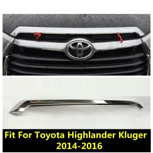 フロント フード ボンネット メッシュ グリル グリル バンパー モールディング ストリップ カバー トリム アクセサリー 適用: トヨタ ハイランダー クルーガー 2014 2015 2016 AL-PP-0742 AL Exterior parts for cars