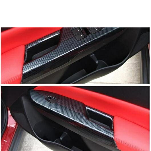 アクセサリー ドア ハンドル ウインドウ スイッチ コントロール パネル フレーム カバー トリム 適用: スズキ ビターラ エスクード 2015-2021 カーボン調 AL-PP-0899 AL Interior parts for cars