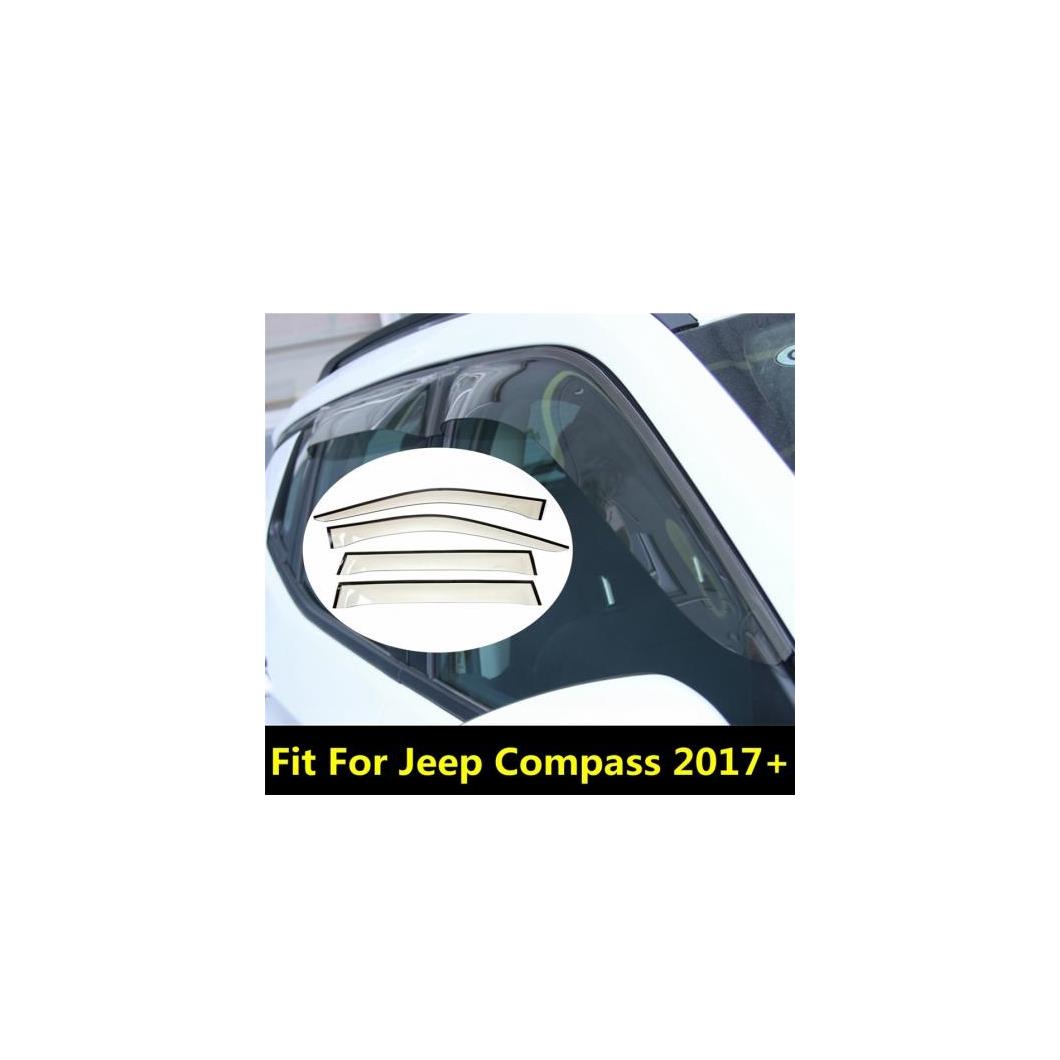 ウインドウ バイザー 日よけ サニー レイン プロテクター バイザー ガード モールディング カバー キット トリム アクセサリー 適用: ジープ/JEEP コンパス 2017-2021 AL-PP-0738 AL Exterior parts for cars
