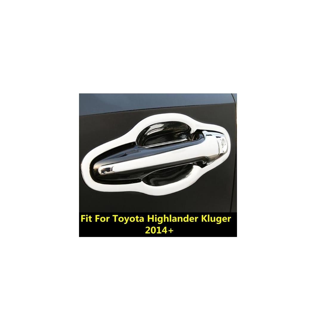適用: トヨタ ハイランダー クルーガー 2014-2019 ドア プル ノブ ハンドル ボウル フレーム カバー トリム ABS クローム アクセサリー エクステリア AL-PP-0745 AL Exterior parts for cars