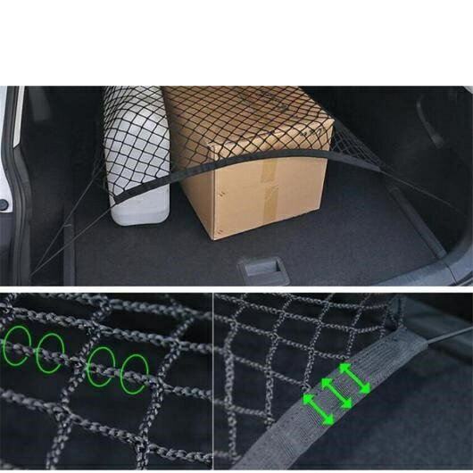 トランク リア ストレージ ネット ストリング 荷物 バッグ ラゲッジ カバー ブラック 適用: 三菱 エクリプス クロス 2018 2019 2020 2021 ブラック AL-PP-1011 AL Interior parts for cars