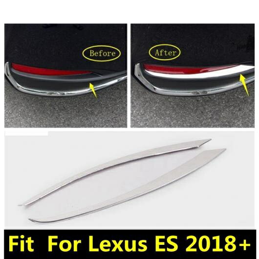 アクセサリー 適用: レクサス ES 2018-2022 F スポーツ リア フォグライト ランプ アイリッド アイブロー モールディング カバー キット トリム ステンレス スチール AL-PP-1259 AL Exterior parts for cars