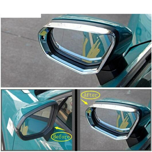 アクセサリー 適用: アウディ/AUDI Q2 2017-2020 ABS バックミラー ミラー レイン アイブロー シェード..