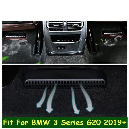 シート アンダー エア コンディション AC ダクト 吹き出し口 グリル プロテクター カバー トリム 適用: BMW 3シリーズ G20 2019 2020 2021 インテリア キット AL-OO-9039 AL Interior parts for cars