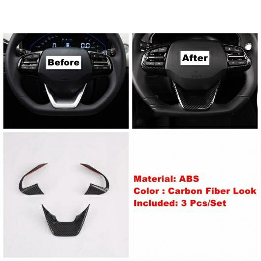 ステアリング ホイール ドア ハンドル ボウル ガラス リフト ボタン ライト コントロール パネル カバー トリム 適用: ヒュンダイ/現代/HYUNDAI クレタ 2020-2022 カーボン調 タイプC AL-OO-9119 AL Interior parts for cars