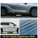 サイド ドア ボディ ストリップ モールディング 装飾 カバー トリム 適用: トヨタ ハイランダー 2020 2021 2022 ABS クローム アクセサリー エクステリア AL-OO-9631 AL Exterior parts for cars