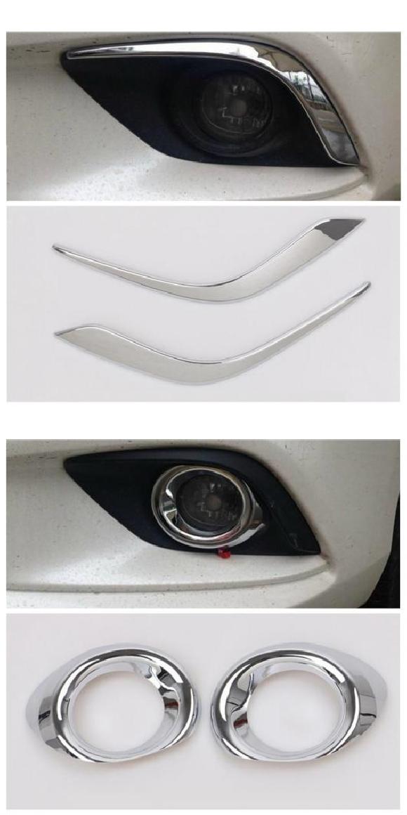 フロント フォグライト ランプ アイリッド アイブロー フォグライト リング モールディング カバー キット トリム アクセサリー 適用: MAZDA6 セダン/ワゴン 2013 2014 2015 タイプA・タイプC AL-OO-9807 AL Car parts