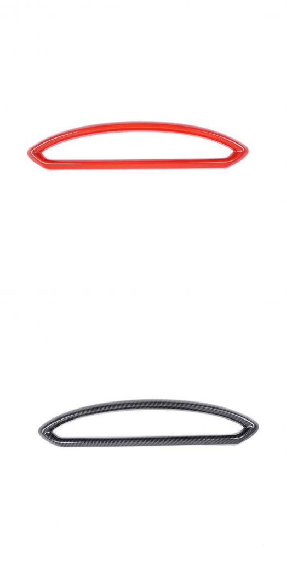 適用: トヨタ 86/スバル BRZ 2012-2020 ABS カーボンファイバー セントラル コントロール エアコン 吹き出し口 フレーム トリム カバー アクセサリー レッド・カーボン調 AL-PP-3398 AL Interior parts for cars