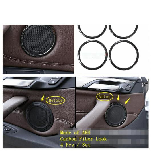 カーボン調 アクセサリー ヘッド ライト スイッチ/ギア シフト パネル/スピーカー ツイーター カバー トリム ABS 適用: BMW X2 F39 2018-2021 タイプA AL-PP-3991 AL Interior parts for cars