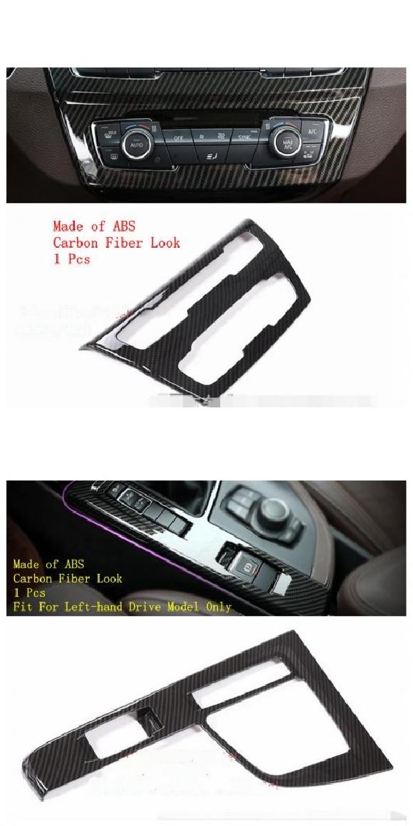 カーボン調 アクセサリー ヘッド ライト スイッチ/ギア シフト パネル/スピーカー ツイーター カバー トリム ABS 適用: BMW X2 F39 2018-2021 タイプD・タイプF AL-PP-3991 AL Interior parts for cars
