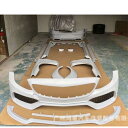 W205 ボディ キット 樹脂 未塗装 フロント リア バンパー サイド スカート フェンダー 適用: W205 C200 C260 C300L 2015-20...